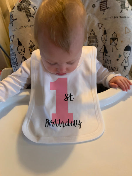 First Birthday Bib