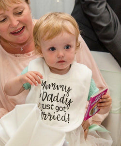 Mummy and Daddy just got married bib