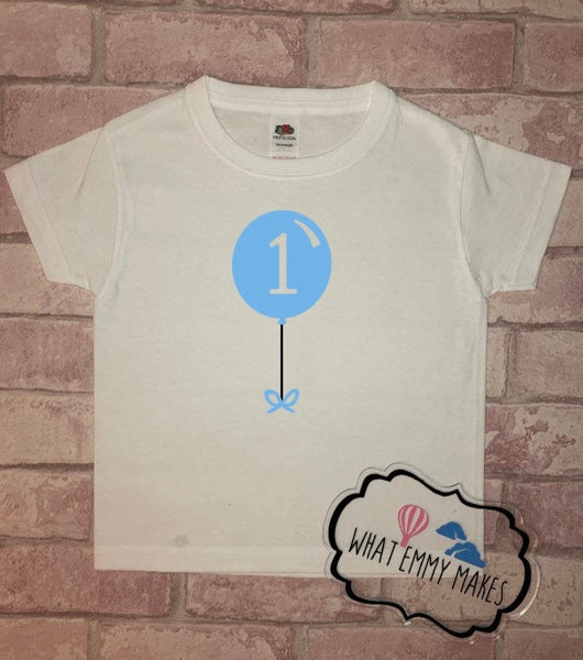 First birthday balloon t-shirt