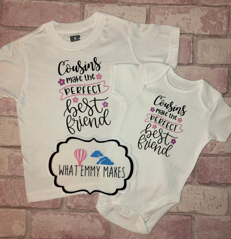 Cousin best friend t-shirts or vests