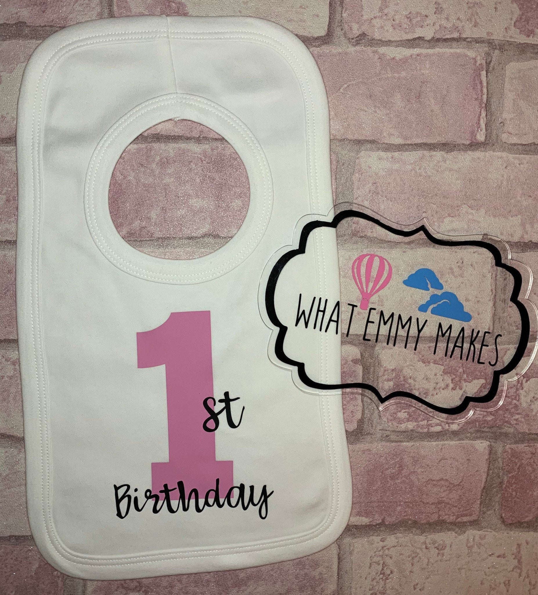 First Birthday Bib