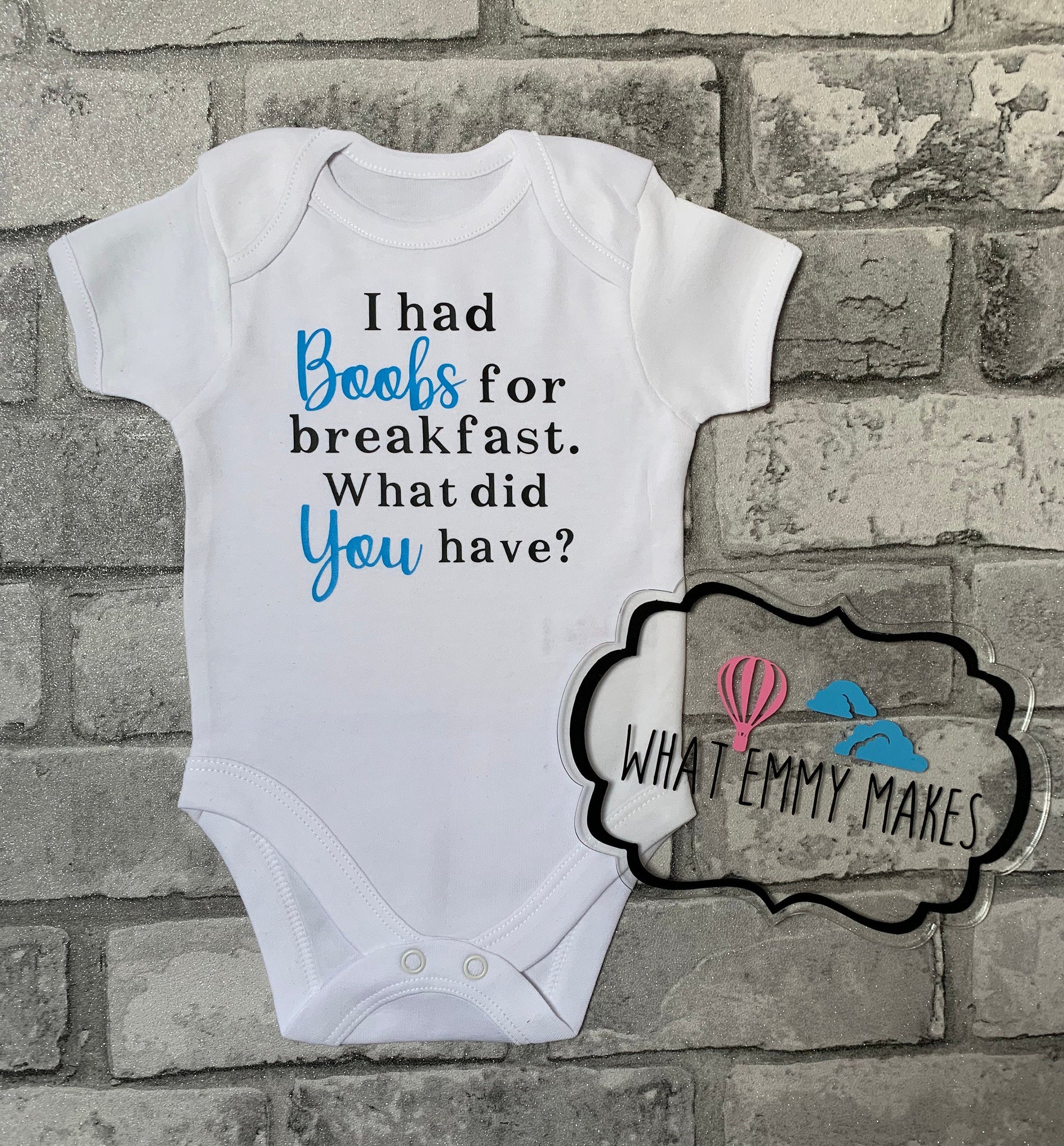 Boobs for breakfast Breastfeeding Top or Vest