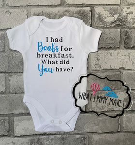 Boobs for breakfast Breastfeeding Top or Vest