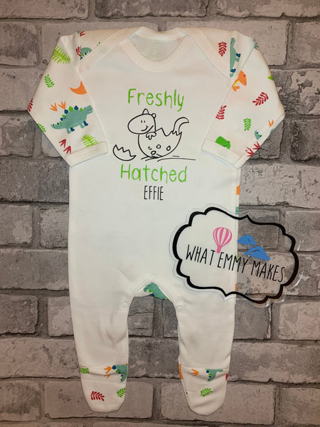 Dinosaur Freshly Hatched Romper