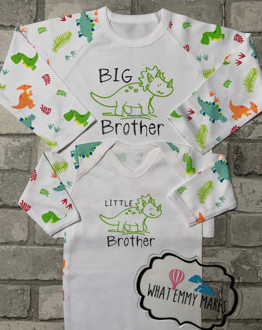 Dinosaur Brother / Sister Pyjamas