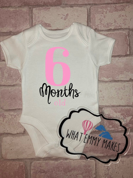 6 Month Old / Half Birthday Vest