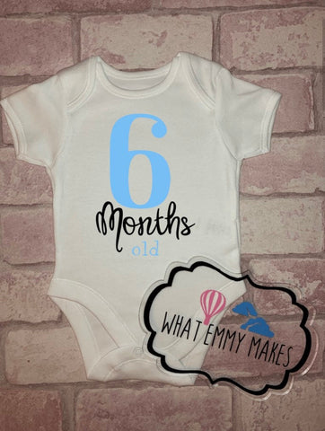 6 Month Old / Half Birthday Vest